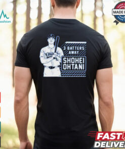 Los Angeles Dodgers MLB Shohei Ohtani Tracker 3 Batters Away t shirt