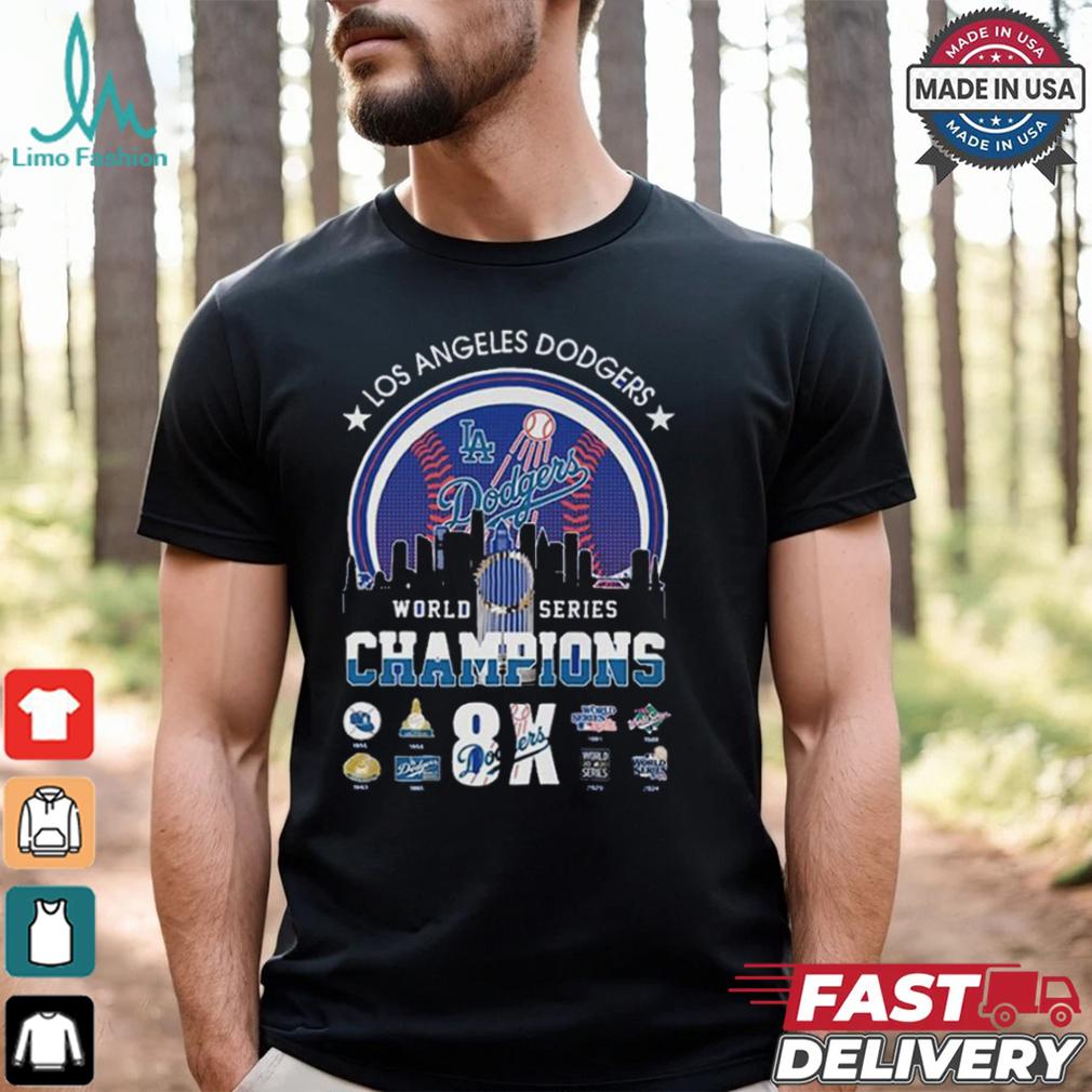 Los Angeles Dodgers MLB World Series 2024 8X Champions shirt Los Angeles Dodgers MLB World Series 2024 8X Champions shirt