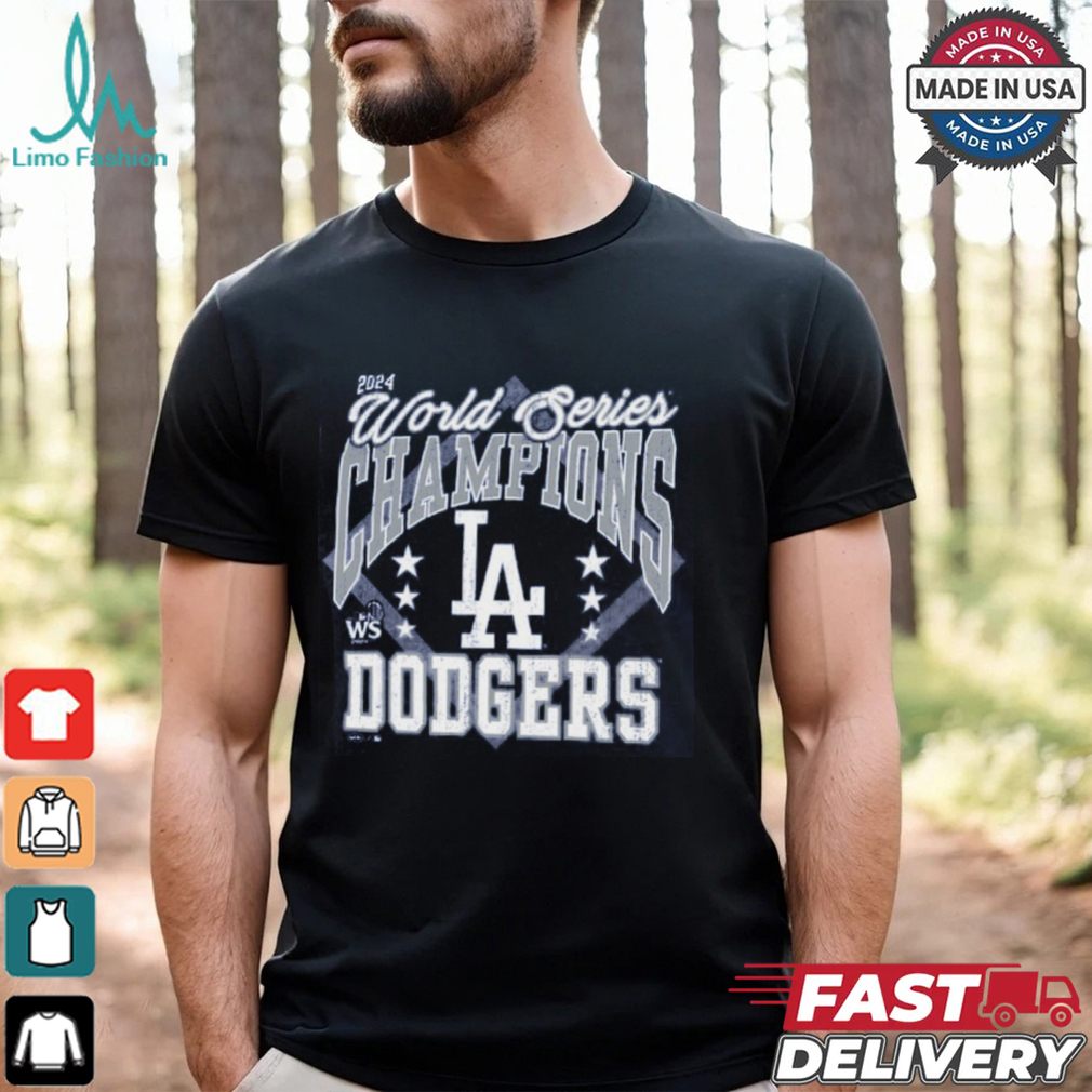 Los Angeles Dodgers Majestic Threads Royal 2024 World Series Champions T Shirt Los Angeles Dodgers Majestic Threads Royal 2024 World Series Champions T Shirt
