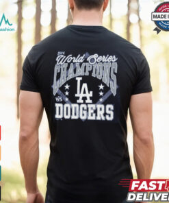 Los Angeles Dodgers Majestic Threads Royal 2024 World Series Champions T Shirt