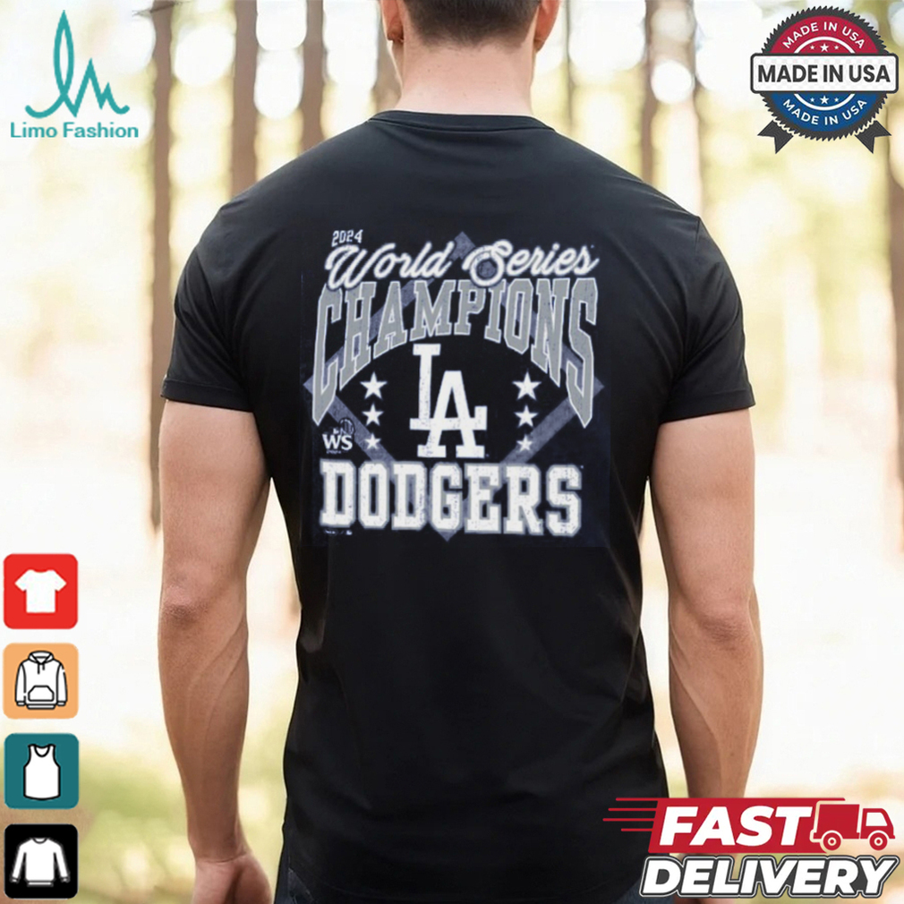 Los Angeles Dodgers Majestic Threads Royal 2024 World Series Champions T Shirt Los Angeles Dodgers Majestic Threads Royal 2024 World Series Champions T Shirt