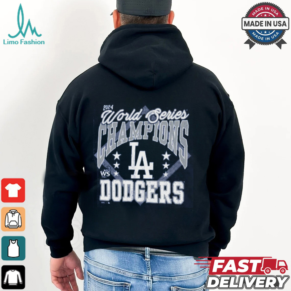 Los Angeles Dodgers Majestic Threads Royal 2024 World Series Champions T Shirt Los Angeles Dodgers Majestic Threads Royal 2024 World Series Champions T Shirt