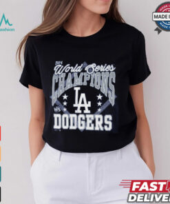 Los Angeles Dodgers Majestic Threads Royal 2024 World Series Champions T Shirt