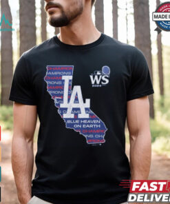 Los Angeles Dodgers Majestic Threads Women’s 2024 World Series Champions Off Shoulder Shirt