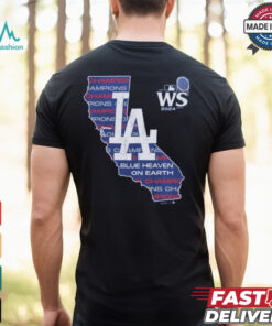 Los Angeles Dodgers Majestic Threads Women’s 2024 World Series Champions Off Shoulder Shirt