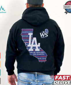 Los Angeles Dodgers Majestic Threads Women's 2024 World Series Champions Off Shoulder Shirt