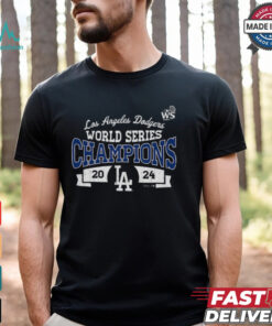 Los Angeles Dodgers Majestic Threads Women’s 2024 World Series Champions T Shirt
