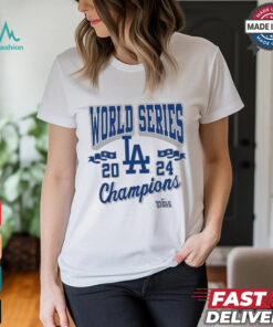 Los Angeles Dodgers Mitchell & Ness Cream 2024 World Series Champions Shirt