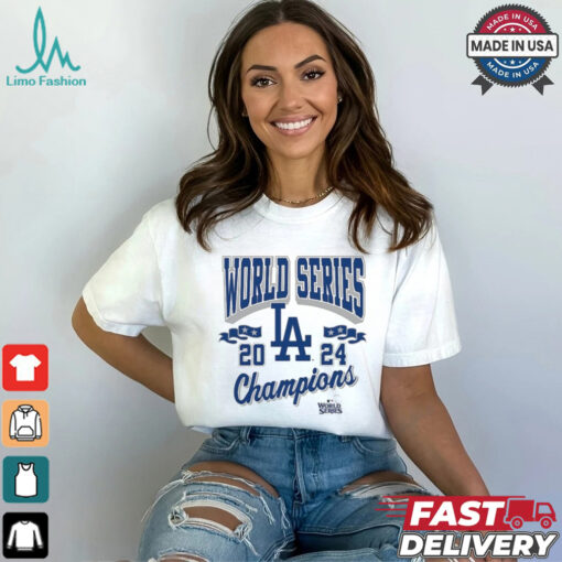 Los Angeles Dodgers Mitchell & Ness Cream 2024 World Series Champions Shirt