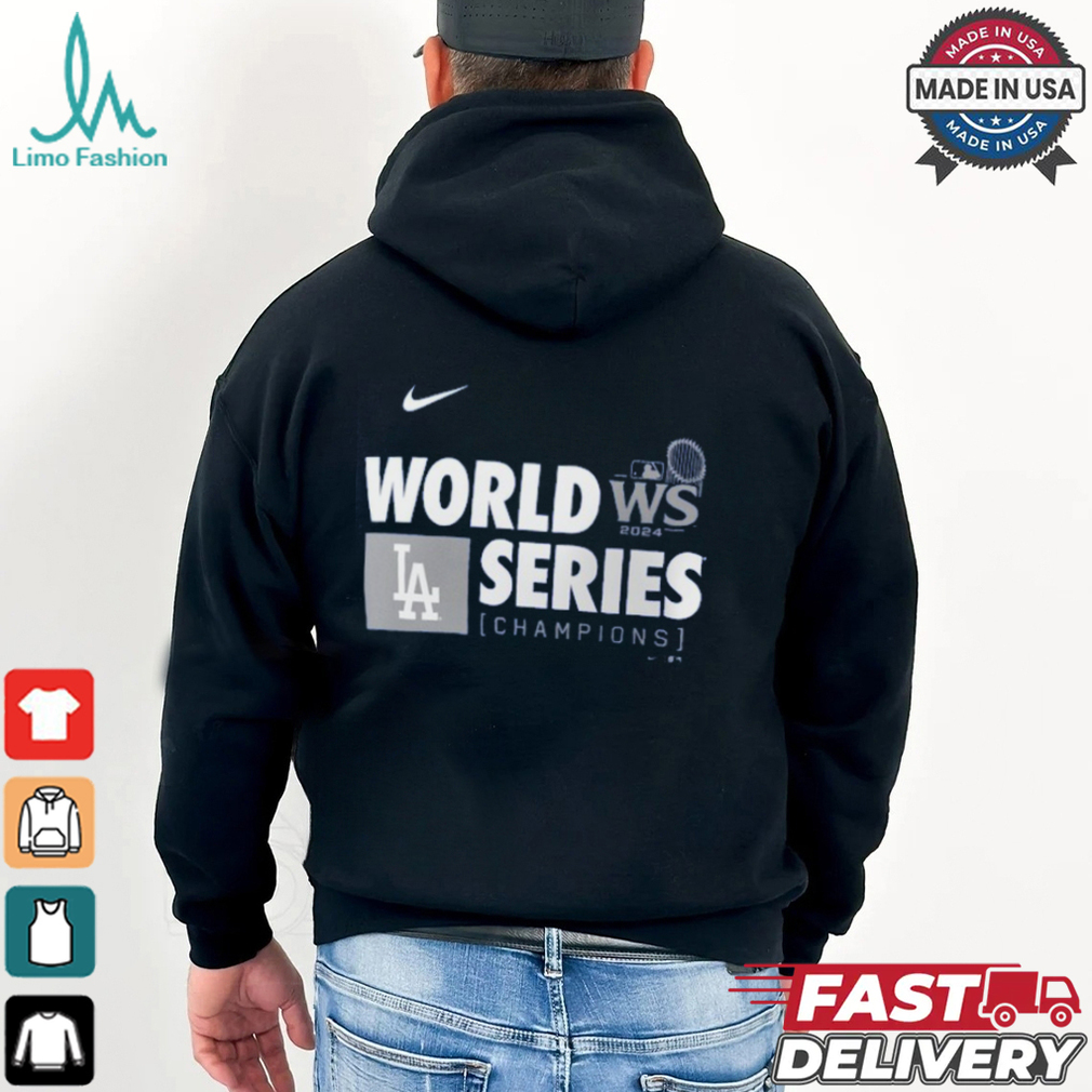 Los Angeles Dodgers Nike Royal 2024 World Series Champions Banner T Shirt Los Angeles Dodgers Nike Royal 2024 World Series Champions Banner T Shirt