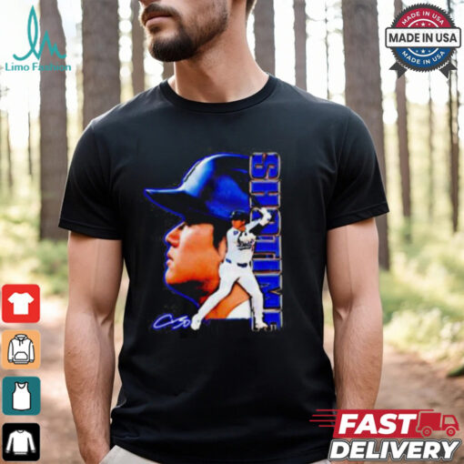 Los Angeles Dodgers Shohei Ohtani signature MLB shirt