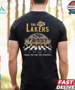Los Angeles Lakers 79th Anniversary 1946 2025 Thank You For The Memories T Shirt