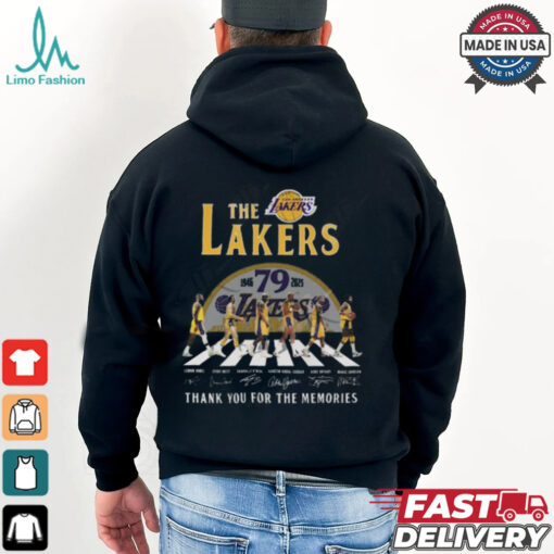 Los Angeles Lakers 79th Anniversary 1946 2025 Thank You For The Memories T Shirt