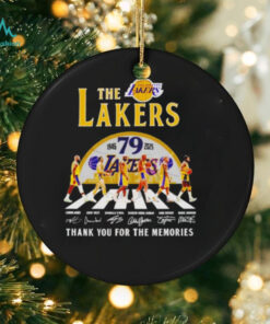 Los Angeles Lakers Abbey Road 79th Anniversary 1946 2025 Thank You For The Memories Signature shirt