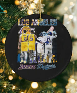 Los Angeles Lakers Los Angeles Dodgers Celebrating Championship T Shirt