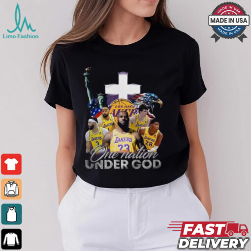 Los Angeles Lakers One Nation Under God Unisex T Shirt