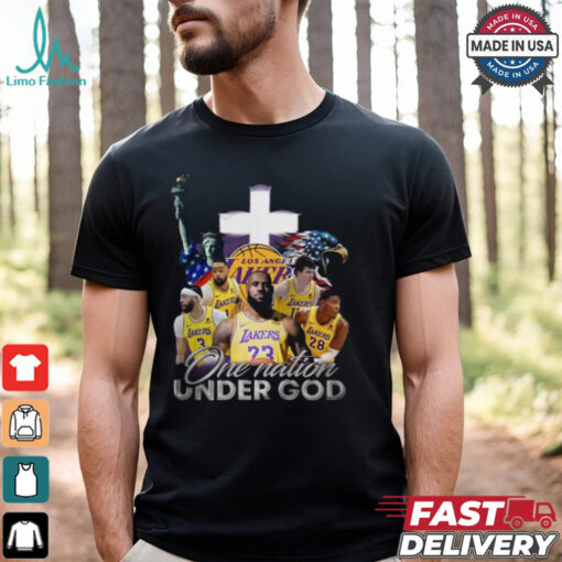 Los Angeles Lakers One Nation Under God Unisex T Shirt