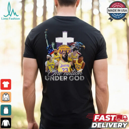 Los Angeles Lakers One Nation Under God Unisex T Shirt