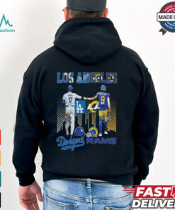 Los Angeles Team Dodgers Ohtani Rams Stafford Signatures 2024 T shirt