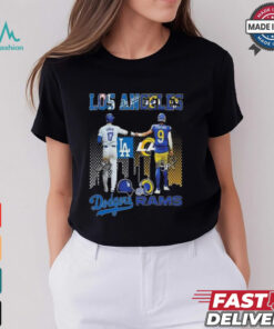 Los Angeles Team Dodgers Ohtani Rams Stafford Signatures 2024 T shirt