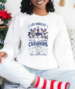 Los Angeles World Series Champions 2024 signature thank you for the memories shirt
