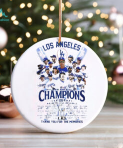 Los Angeles World Series Champions 2024 signature thank you for the memories shirt