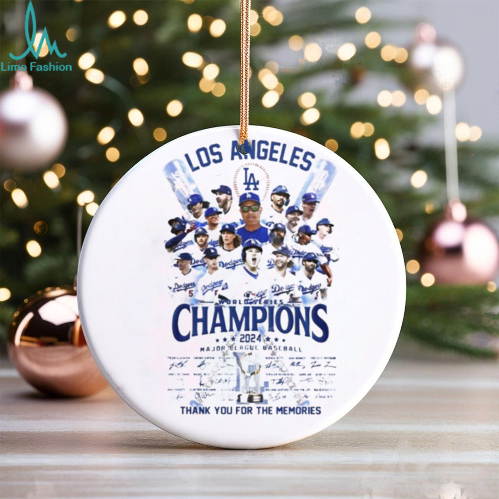 Los Angeles World Series Champions 2024 signature thank you for the memories shirt Los Angeles World Series Champions 2024 signature thank you for the memories shirt