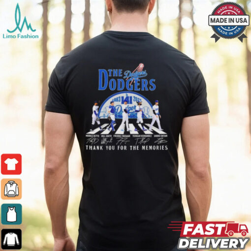 Los angeles Dodgers thank you for the memories T shirt