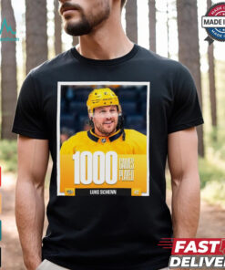 Luke Schenn Nashville Predators NHL 1000 Games Played t shirt