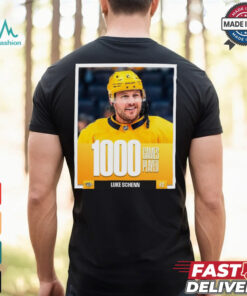 Luke Schenn Nashville Predators NHL 1000 Games Played t shirt