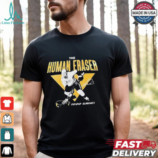 Luke Schenn Nashville Predators NHL The Human Eraser 1000 Game t shirt