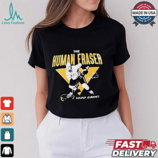 Luke Schenn Nashville Predators NHL The Human Eraser 1000 Game t shirt