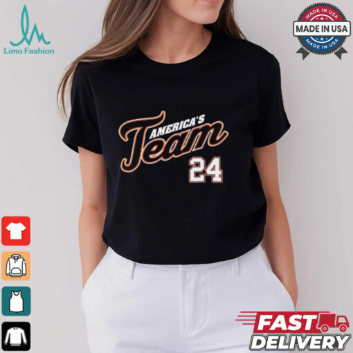 MLB Detroit Tigers America’s Team 24 t shirt