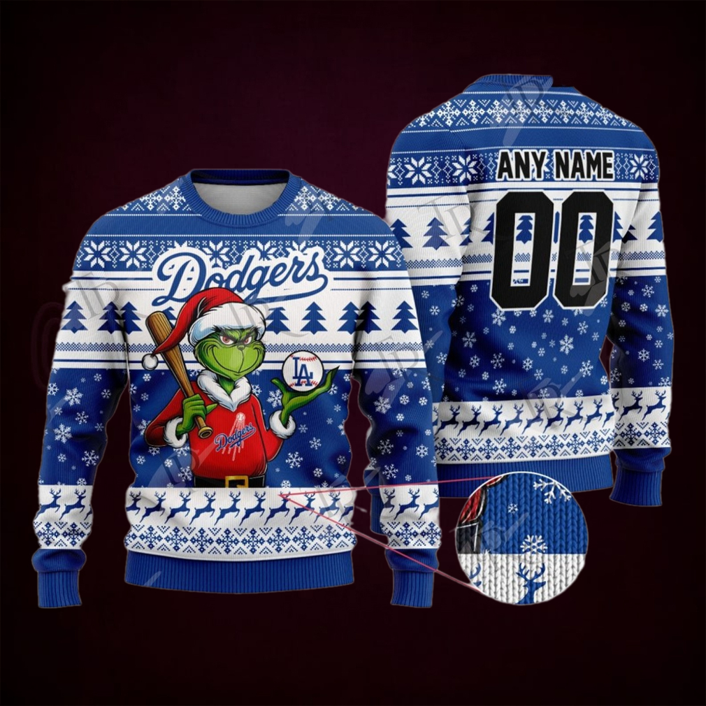 MLB Los Angeles Dodgers Grinch Christmas Sweater Design MLB Los Angeles Dodgers Grinch Christmas Sweater Design