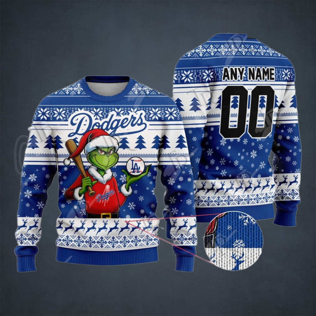 MLB Los Angeles Dodgers Grinch Christmas Sweater Design MLB Los Angeles Dodgers Grinch Christmas Sweater Design