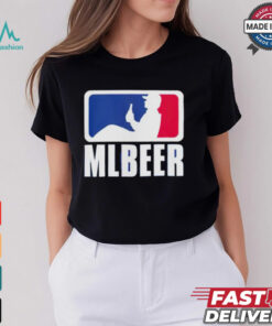 MLBeer MLB parody logo funny baseball and beer lover shirt