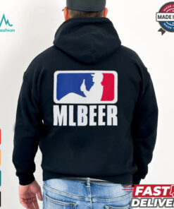 MLBeer MLB parody logo funny baseball and beer lover shirt