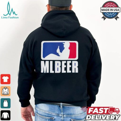 MLBeer MLB parody logo funny baseball and beer lover shirt