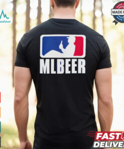 MLBeer MLB parody logo funny baseball and beer lover shirt