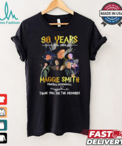 Maggie Smith Minerva Mcgonagall 90 Years 1934 2024 Thank You For The Memories Signatures Shirt