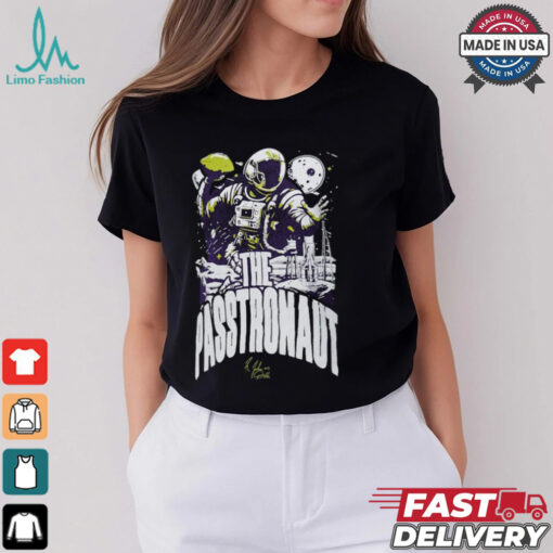 Majestic Threads Joshua Dobbs Black Minnesota Vikings The Passtronaut T Shirt
