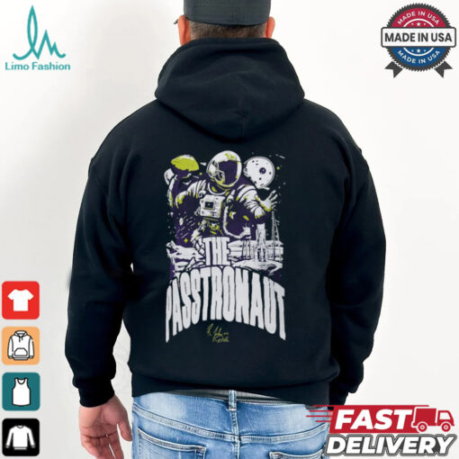 Majestic Threads Joshua Dobbs Black Minnesota Vikings The Passtronaut T Shirt