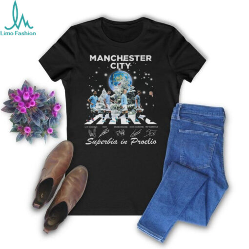 Manchester City 2024 Christmas Superbia In Proelio All Or Nothing T Shirt