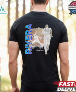 Mariano Rivera New York city skyline signature shirt