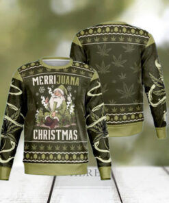 Marijuana Christmas Ugly Sweater