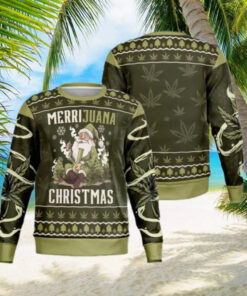 Marijuana Christmas Ugly Sweater