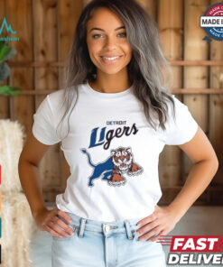 Mashup Detroit Lions And Detroit Tigers Logo Shirt