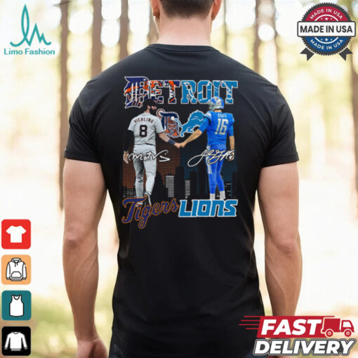 Matt Vierling Jared Goff Tigers Lions Shirt