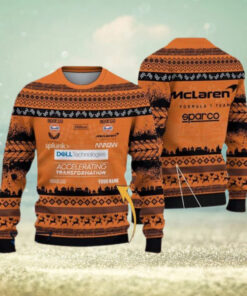 McLaren F1 Team Customized Ugly Christmas Sweater Gift For Holiday