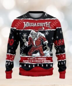 Megadeth Dance Like Marionettes Sway Symphony Of Christmas Ugly Sweater Jumper Printed